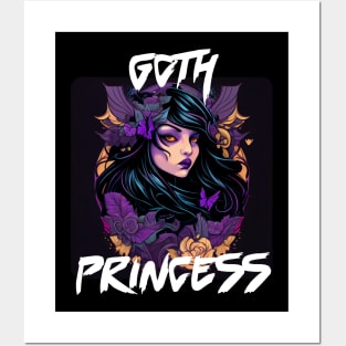 Digital Art Design Of A Goth Princess 5 Posters and Art